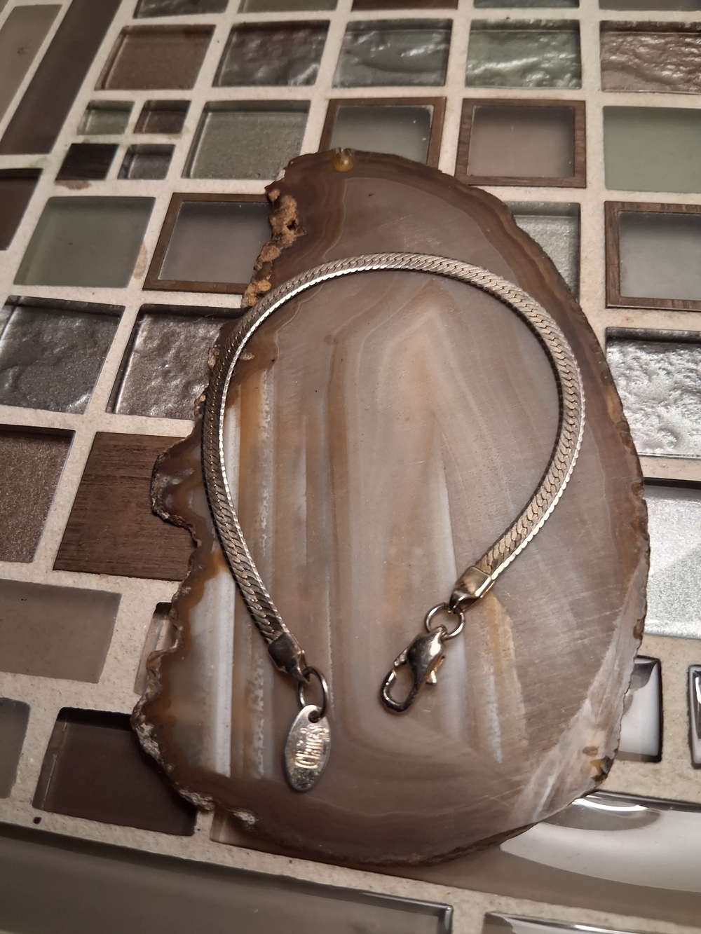 Claire's Goldtone Braided Mesh Bracelet